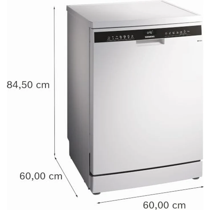 Siemens iQ300 SN23EW28AE, Freistehender Geschirrspüler, 60 cm, Weiß, 13 Maßgedecke, 6 Programme, 42 dB(A) – Bild 6
