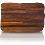 holz4home® La Madera Schneidebrett aus Eichenholz (Dunkles Eichenholz, 60x40 cm) - Handgefertigtes Küchenbrett, Antibakteriell, Langlebig