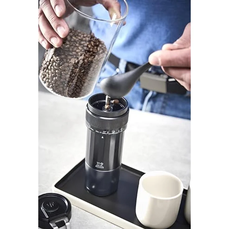 PEUGEOT - Manuelle Kaffeemühle Presto - 6 Einstellungen für u'Select-Mahlzeiten - Mechanismus aus Stahl - Elegant und intuitiv - Mattschwarz – Bild 2