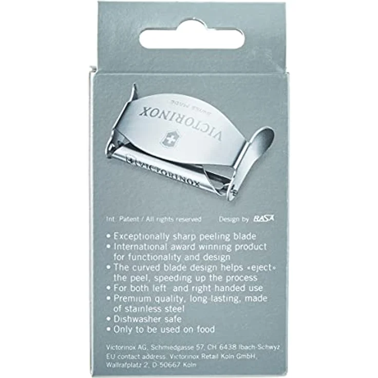 Victorinox Sparschäler, Kartoffelschäler, Kompakt, Pendelklinge, Extra Scharf, Swiss Made – Bild 4