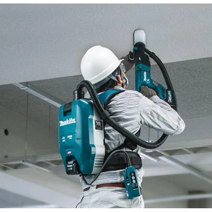 Makita VC009GZ01 Akku-Rucksackstaubsauger 40V max. mit AWS (ohne Akku, ohne Ladegerät), Petrol/Schwarz – Bild 19