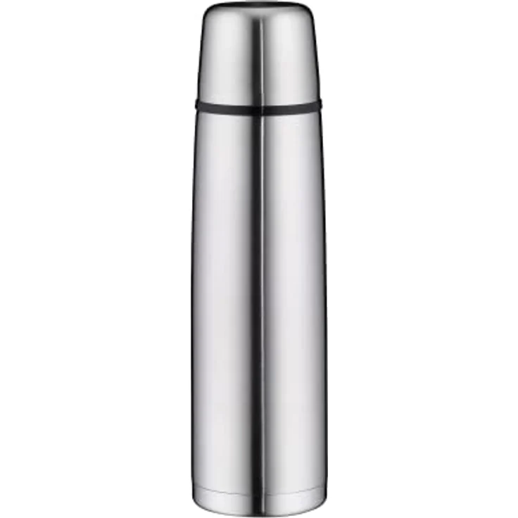 alfi isoTherm Perfect Trinkflasche, Isoliertrinkflasche, Isolierflasche,Thermosflasche, Edelstahl mattiert, 1 Liter – Bild 2