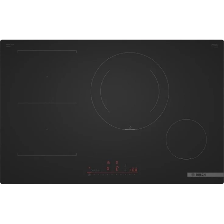 Bosch PVS81AHC1E, Integriertes Kochfeld mit 4 Zonen, 80 cm, Schwarz, Keramik, Glaskeramik