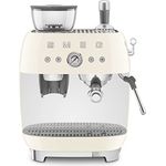 Smeg EGF03CREU Espressomaschine, Kaffeevollautomat 50s Style, Creme