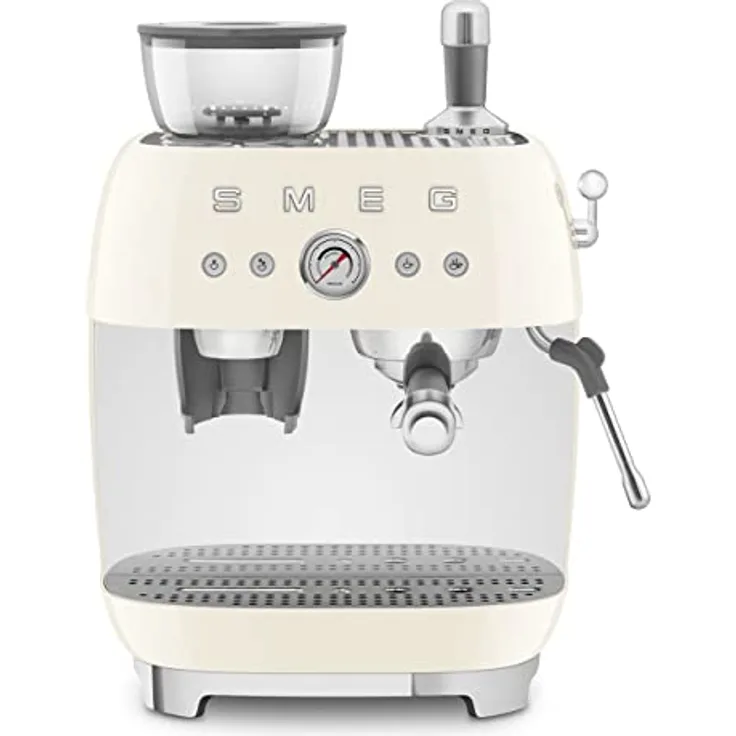 Smeg EGF03CREU Espressomaschine, Kaffeevollautomat 50s Style, Creme