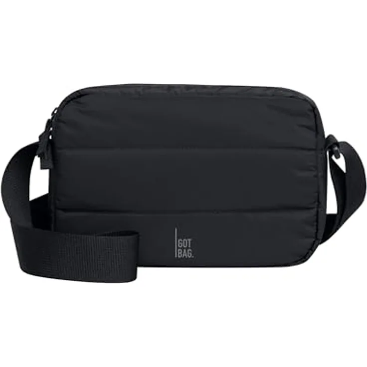 Got Bag Puffer Crossbody Bag BA0251MO-100, Umhängetasche aus recycelten Materialien, schwarz, 2,4l, wasserabweisend