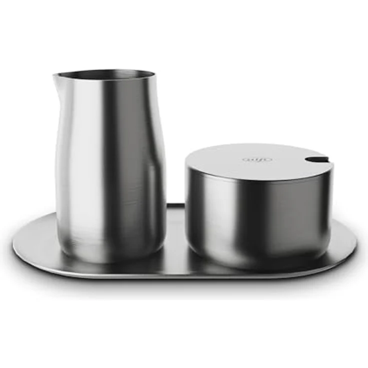 alfi MILK AND SUGAR SET, hochwertiges Edelstahl-Milch- und Zuckerset, langlebig, matt – Bild 1