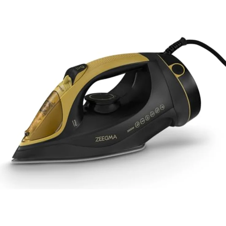 ZEEGMA IRONEE Kabelloses Dampfbügeleisen mit Keramiksohle 2600 W, für horizontales und vertikales Dampfbügeln, 320-ml-Behälter, Selbstreinigungsfunktion, Anti-Drip und Anti-Calc – Bild 2