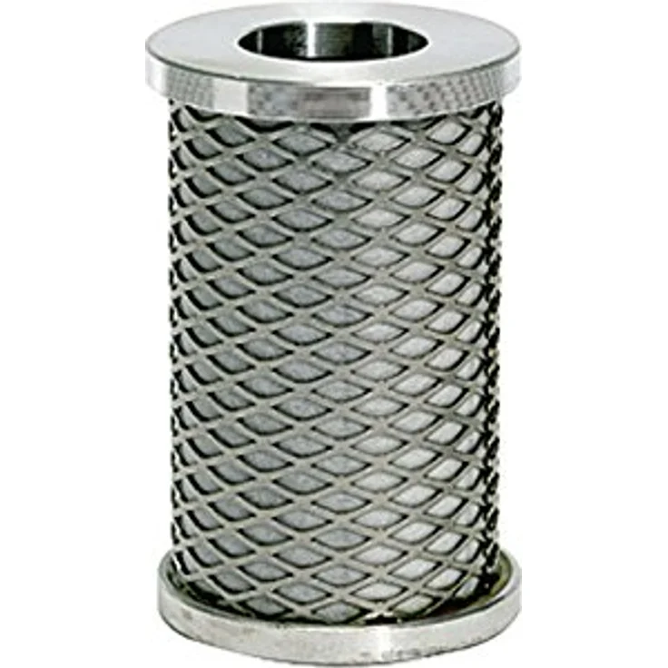 Riegler Aktivkohlefilterelement für Aktivkohlefilter, G 1/4, G 3/8, G 1/2, bindemittelfreies Mikrofaservlies, Aluminium-Endkappen – Bild 2