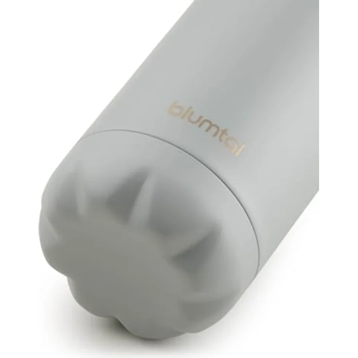 Blumtal® Trinkflasche Edelstahl Charles, 500 ml Thermosflasche in Ultimate Grey, BPA-frei, auslaufsicher, doppelwandige Isolierung für heiße und kalte Getränke – Bild 2