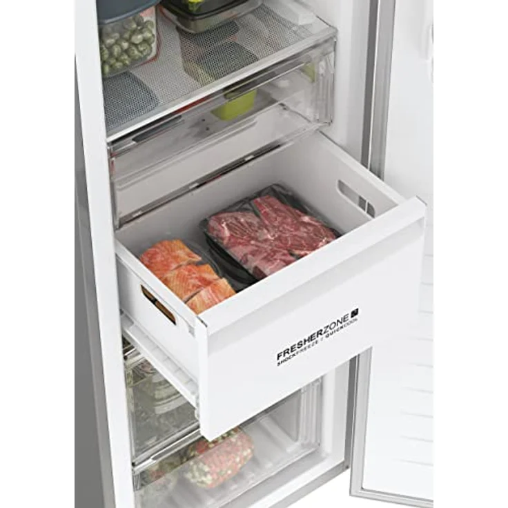 Haier H3F-330SEH1 Gefrierschrank, freistehend, silber, Energieklasse E – Bild 7