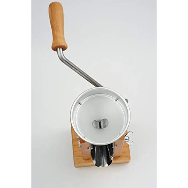 Eschenfelder Korn-Quetsche Tischmodell Alutrichter, Holz, 20 – Bild 6
