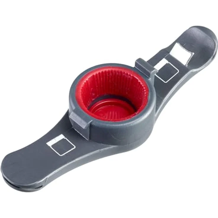 Westmark Kombiöffner, Flaschen--Getränkedosenöffner, Länge: 14,7 cm, Kunststoff, Propeller 4 in 1, Schwarz-Rot, 10512280 – Bild 4