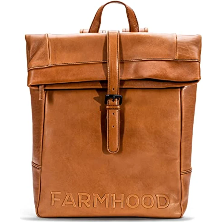 Farmhood Daypack Memphis, Leder-Rucksack mit Laptopfach und vielseitiger Innenausstattung – Bild 1