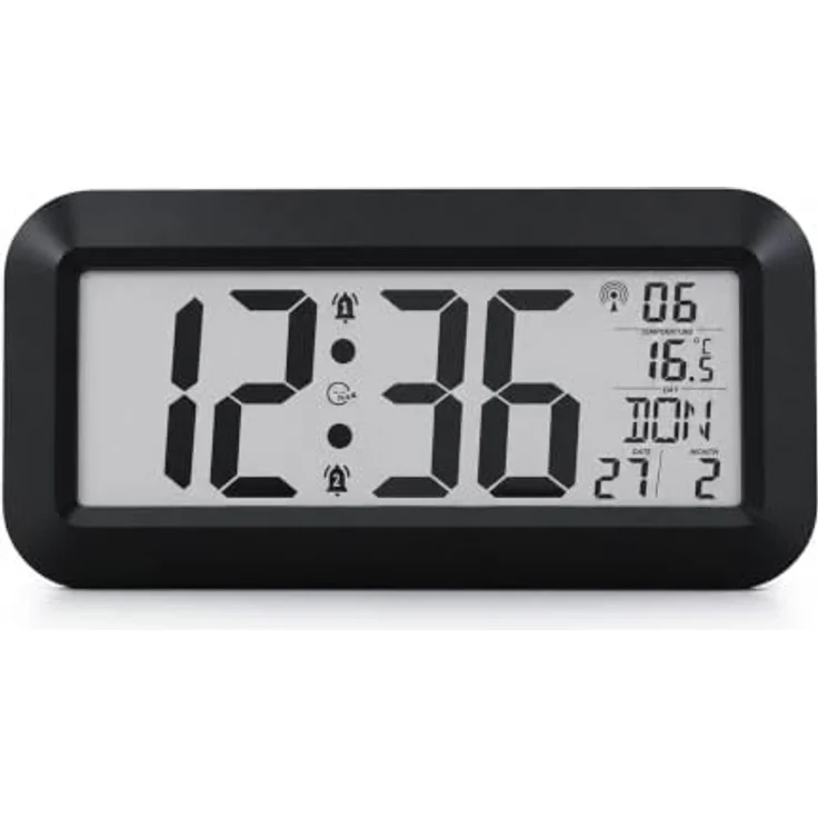 XXXLutz Wanduhr Schwarz, Kunststoff, 41.8x20.3x3 cm, moderne Dekoration für Wände – Bild 1