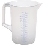 hünersdorff Messkanne geschlossener Griff 3000ml, Polypropylen, temperaturbeständig von -20 °C bis +100 °C
