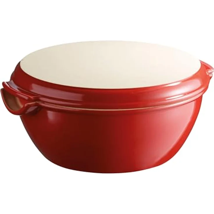 Emile Henry Brotbackform rund 32,5 cm Wein (34-5507) – Bild 3