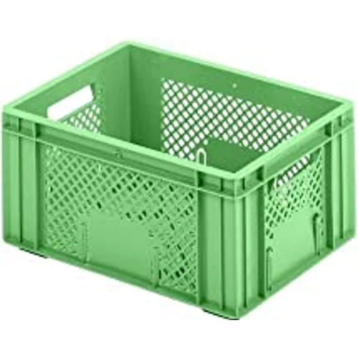 PROREGAL CHEFGASTRO SuperSparSet 5x Eurobehälter Obst- und Gemüsekasten | HxBxT 19x30x40cm | 18 Liter | Grün | Stabiler Obst- & Gemüsekasten für Gewerbe & Heimarbeit – Bild 2