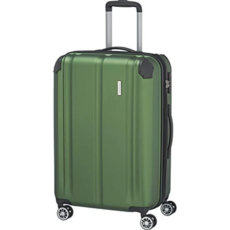 travelite 4-Rad Koffer M mit TSA Schloss + Dehnfalte, Gepäck Serie CITY: Robuster Hartschalen Trolley mit kratzfester Oberfläche, 68 cm, 78 Liter (erweiterbar auf 86 L) – Bild 2