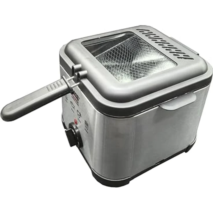 Bass Polska BH 10882, Fritteuse 3L 2000W mit Temperaturregelung bis 190°C und Edelstahlgehäuse – Bild 4