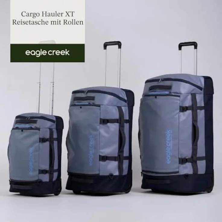 Eagle Creek Cargo Hauler XT, 2 Rollen Reisetasche aus 100% Nylon, 80 cm, grau – Bild 8