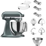 KitchenAid 5KSM175 Artisan Küchenmaschine Pastalover, 4,8 L, Edelstahlschüssel, Pasta-Set