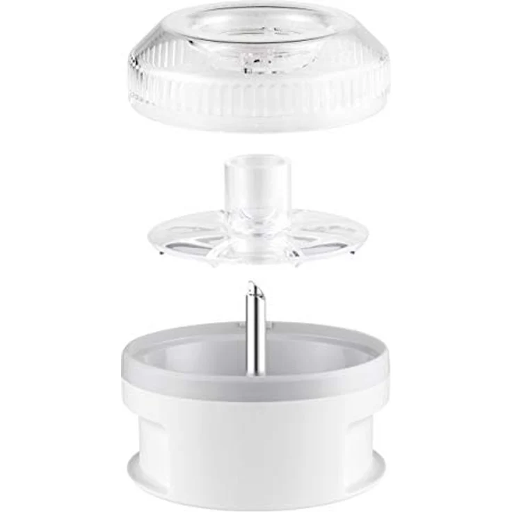 ESGE 5080 Zauberstab Prozessor, Stabmixer-Zubehör, inkl. Pulverscheibe, mit zweiflügeligem Edelstahlmesser, zum Zerkleinern, Mahlen oder Hacken von Gewürzen, Kräutern, Nüssen, weiß – Bild 6