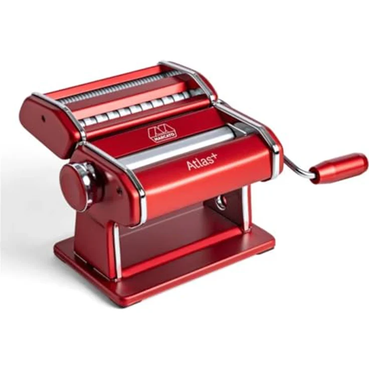 MARCATO Atlas+ Nudelmaschine, frische Pasta aus eloxiertem Aluminium für Lasagne, Fettuccine, Tagliolini und Spaghetti, kompatibel mit zusätzlichem Zubehör, hergestellt in Italien – Bild 1
