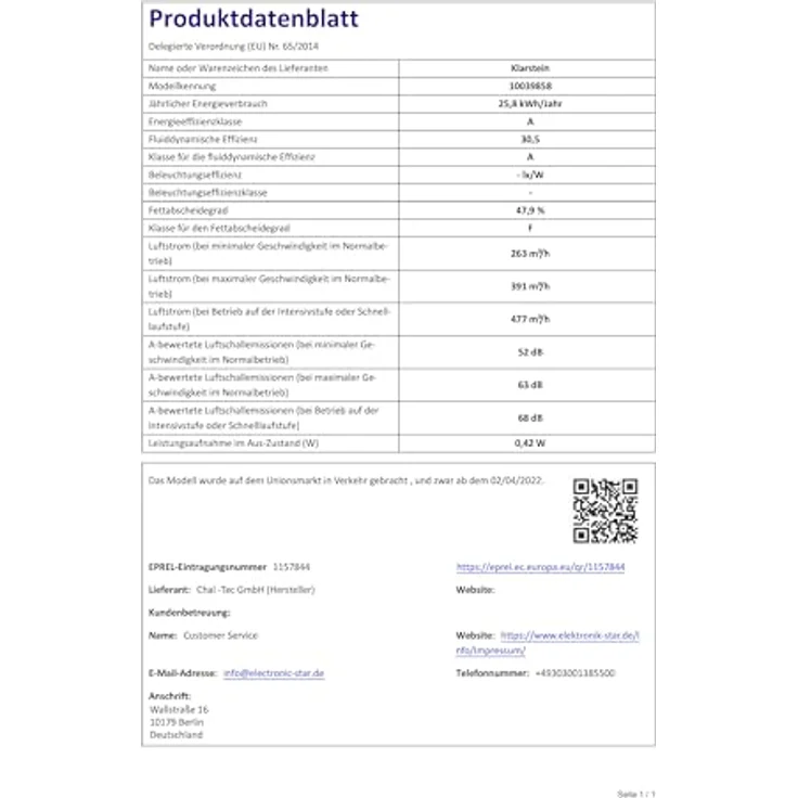 Klarstein 10039858 Kochfeld mit Dunstabzug, Full House Down Air System Induktionsherd + Dunstabzugshaube 477 m³/h EEC A+, schwarz – Bild 9