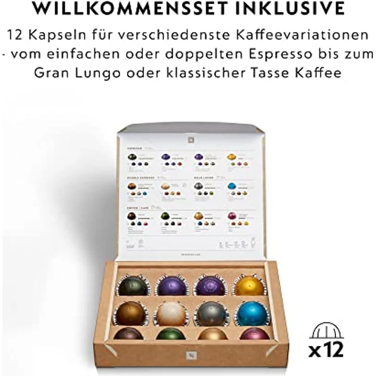 De'Longhi Nespresso Vertuo Lattissima ENV300.W, Kaffeekapselmaschine mit Automatischem Milchaufschäumsystem, 5 Tassengrößen, 3 Milch-Rezepte, Einfache Bedienung, Mattweiß – Bild 4