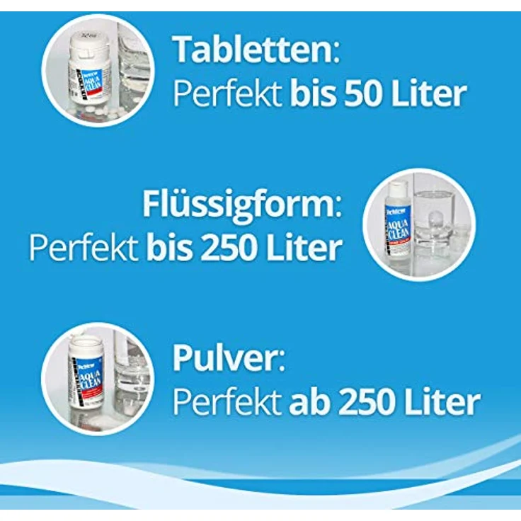 Yachticon Aqua Clean Tabletten, Wasserfilter zur Konservierung von Trinkwasser, geruchs- und geschmacksneutral, 100 Tabletten für 2000 l Wasser – Bild 6