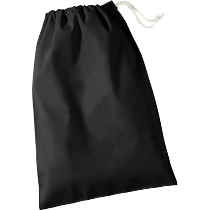Westford Mill W115 Baumwollbeutel, Natur, Kordelzug, 37 x 46 cm, 12 l Fassungsvermögen, Druckfläche 32 x 30 cm – Bild 3