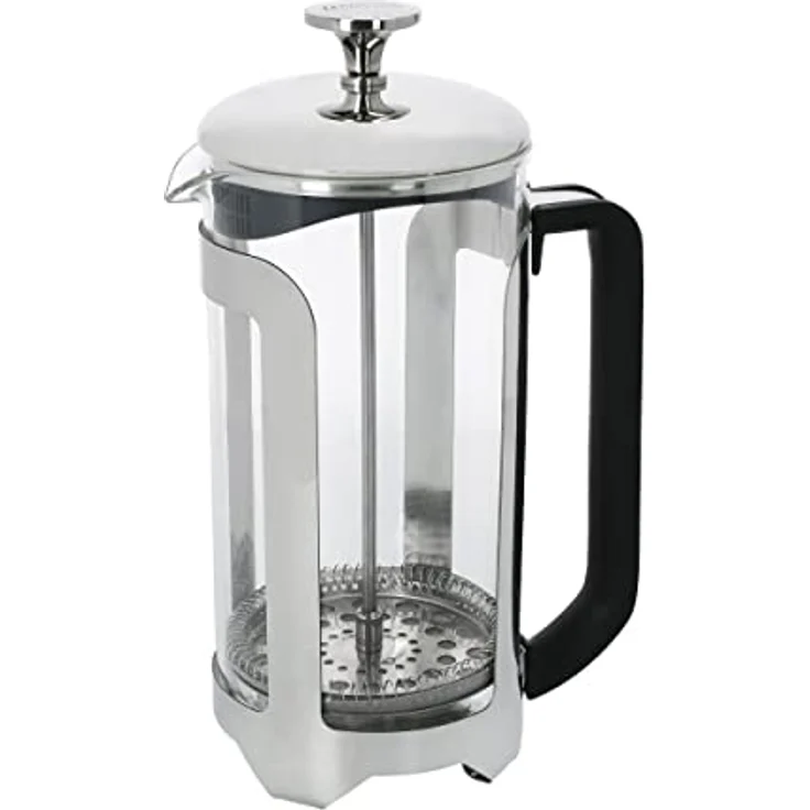 La Cafetière Roma Kaffeebereiter, Edelstahl, 8 Tassen, silberfarben, in Geschenkverpackung – Bild 1