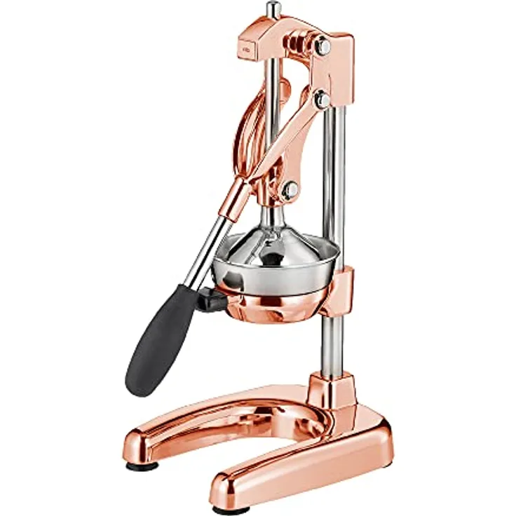Cilio C309454 Manuelle Saftpresse, Zinkdruckguss, Kupfer, 23 x 19 x 44 cm