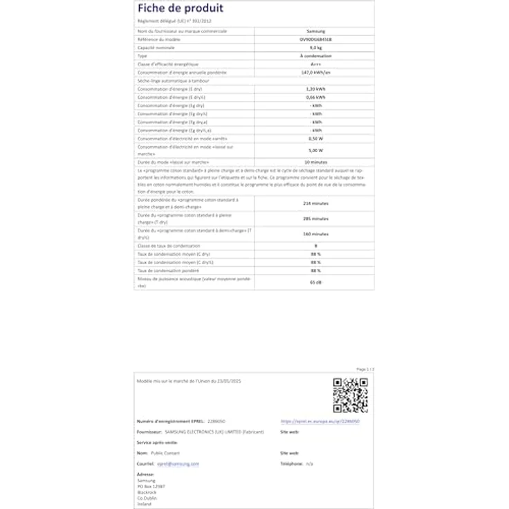 Samsung Wäschetrockner AI Control DV90DG6845LB/U3, 9 kg, Wärmepumpe mit WLAN, QuickDrive, AI Dry, Optimaler Sensor, Schwarz, Frontlader – Bild 3