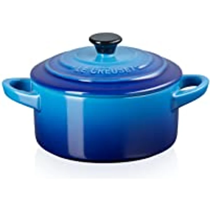 Le Creuset Mini-Cocotte aus Steinzeug, 200 ml, 10 x 5 cm, Azure, 71901102200100 – Bild 2