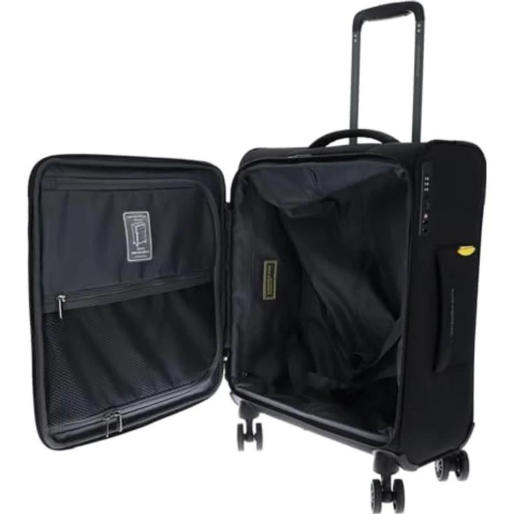 Mandarina Duck Zephyr Trolley Cabin, Koffer mit 3D-Effekt und TSA-Schloss, schwarz – Bild 5