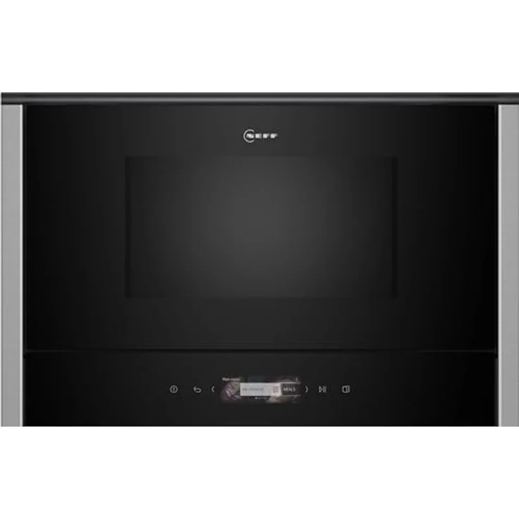 NEFF NL4WR21N1 Einbau-Mikrowelle N70, Integrierbare Mikrowelle ohne Grill 40 x 60cm, Full Touch TFT-Display, Automatikprogramme, Easy Clean, LED-Innenbeleuchtung, Edelstahl – Bild 1