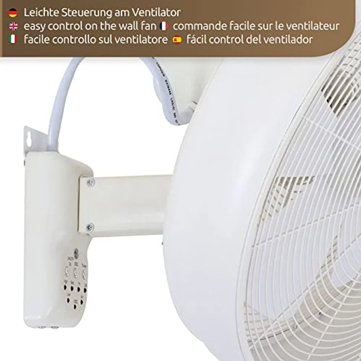 Wandventilator Breeze Wall Weiß mit Fernbedienung – Bild 5