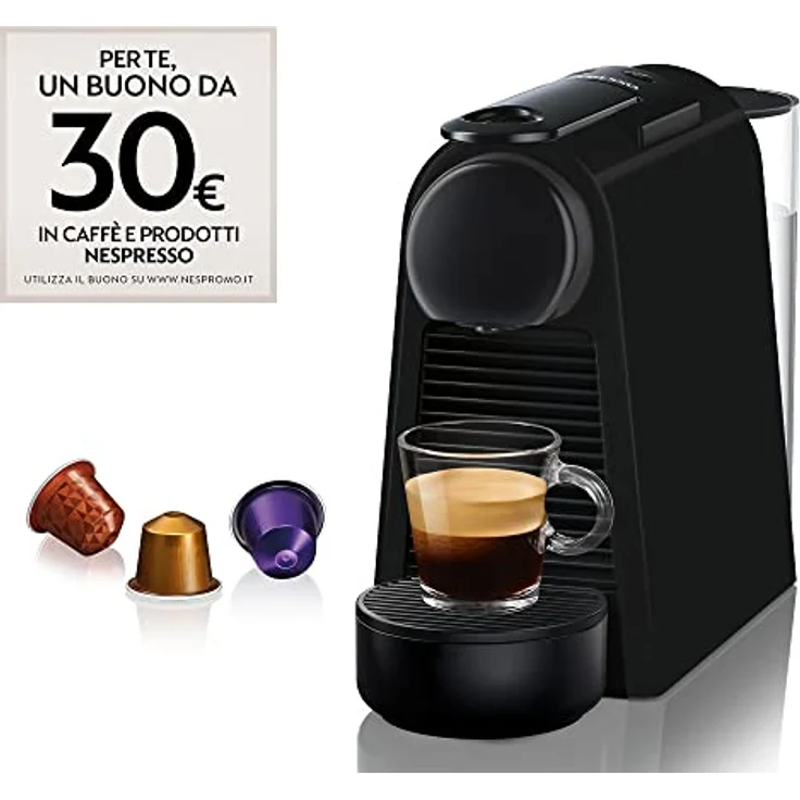 De'Longhi Nespresso Essenza Mini EN 85.B Kaffeekapselmaschine Welcome Set mit Kapseln in unterschiedlichen Geschmacksrichtungen 19 bar Pumpendruck, Platzsparend, Schwarz – Bild 2