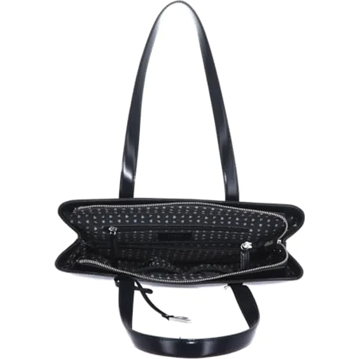 Picard Shopper Black Tie, eleganter Damen-Shopper aus glattem, glänzendem Rindleder, schwarz, 37 x 14 x 27 cm – Bild 5