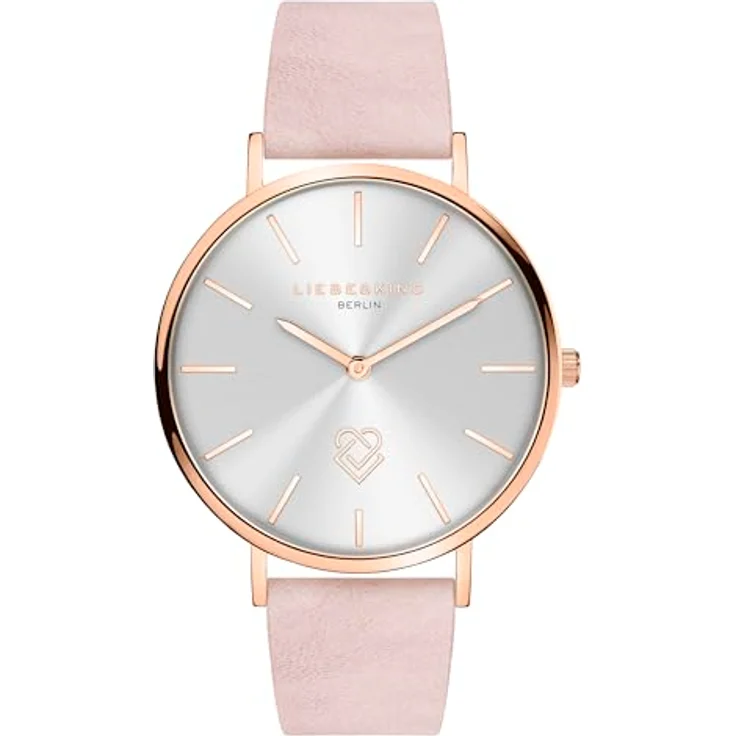 Liebeskind Berlin Armbanduhr LT-0399-LQ IP Roségold, Quarz-Damenuhr mit Edelstahlgehäuse und Echtlederband – Bild 1
