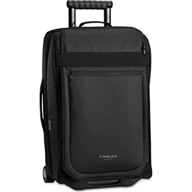 Timbuk2 Co-Pilot Koffer, 45 l Handgepäck, Schwarz, mit gepolstertem Laptopfach und innovativem Teleskopgriff – Bild 1