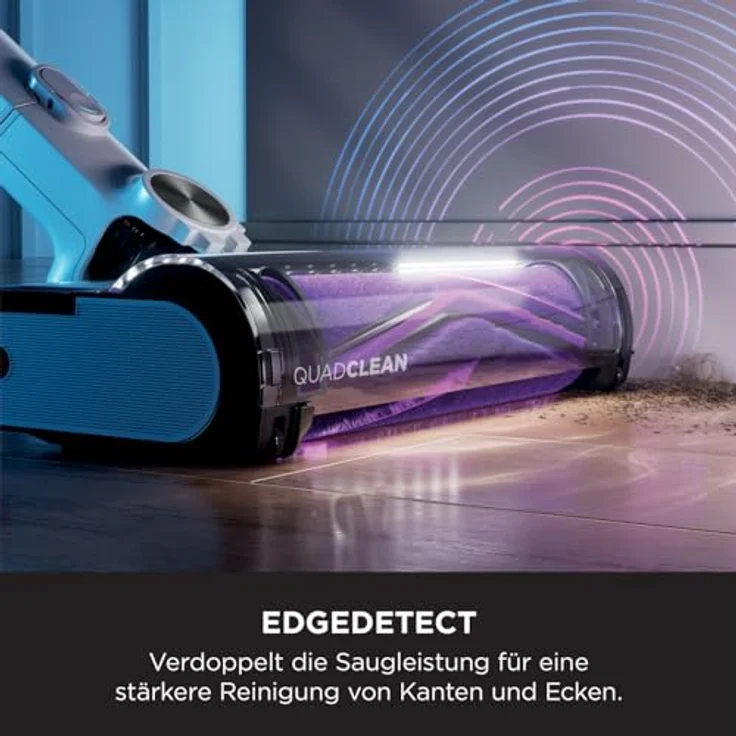 Shark Detect Pro Kabelloser Staubsauger mit FloorDetect, Anti-Hair-Wrap-Technologie, 60 Min Laufzeit, Staubsauger kabellos mit Fugendüse, starke Saugleistung, Weiß/Grau IW1611EU – Bild 3