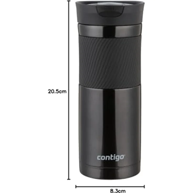 Contigo Thermobecher Byron Snapseal, Edelstahl Isolierbecher, Kaffebecher to go, auslaufsicher, spülmaschinenfester Deckel BPA-frei, 590 ml – Bild 9