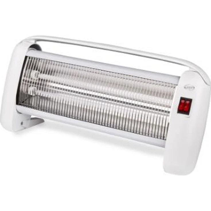 Argo Argoclima Betsy 1200 W Quarz Elektro-Raumheizung, Heizstrahler, weiß mit individuellem Wärmeeinstellungen und handlichem Griff