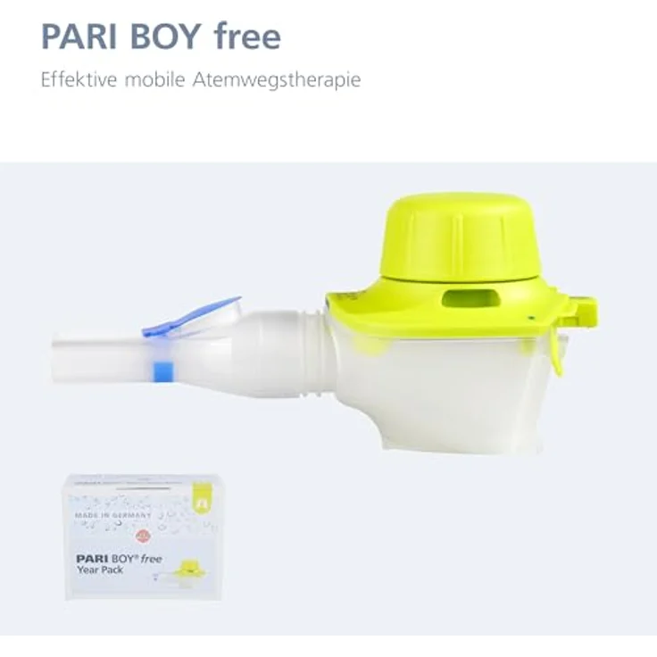PARI BOY free Year Pack – Set zum Austauschen für Ihr Inhalationsgerät – Membranvernebler, Mundstück - Pari BOY free Zubehör – Bild 4