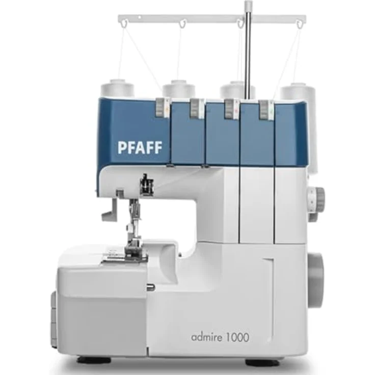 PFAFF Overlock-Nähmaschine admire 1000, 4-/3-/2-Fäden, 16 Stiche, Differentialtransport, integrierte Nahtführung – Bild 1