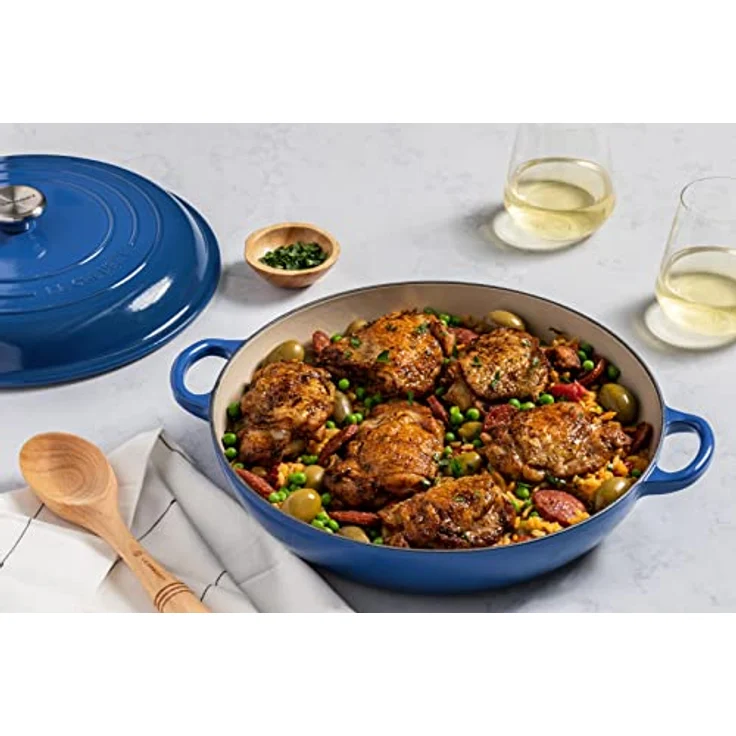 Le Creuset Signature Gusseisen Gourmet-Profitopf, Rund, Ø 26 cm, 2 l, Für alle Herdarten inkl. Induktion geeignet, Marseille – Bild 7