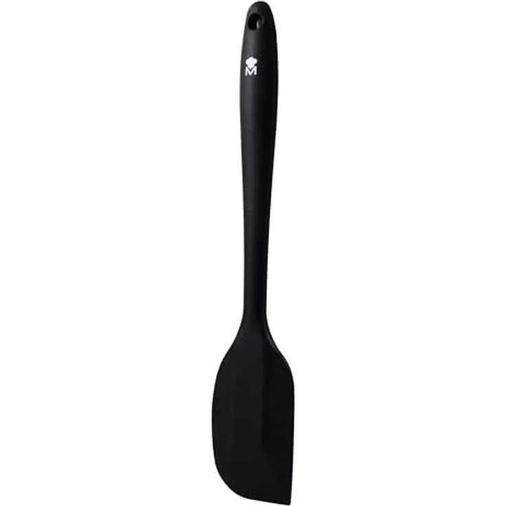 MasterPRO Foodies Set von 4 schwarzen Küchenutensilien, Silikon und Edelstahl, Pinsel 26 cm, Spatel 28 cm, Lebensmittelklemme 18 cm – Bild 2